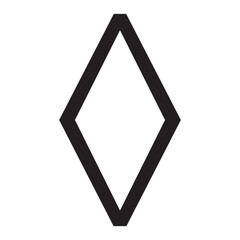 Black lozenge mark symbol sign icon logo