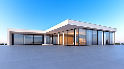 Modern Minimalist House Exterior Luxury Home Design Large Windows Open Plan Living