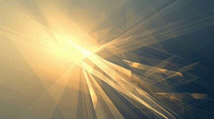 Fototapeta premium An abstract digital visualization of a minimalist bridge made of light