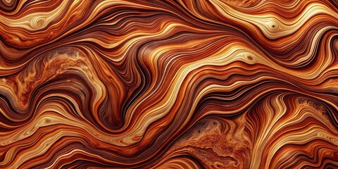 Abstract patterns of curves and textured brown swirls resembling weathered vermilion geology