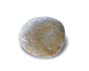 River rock shape isolated on white background. This has clipping path.