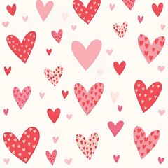 seamless pattern with hearts