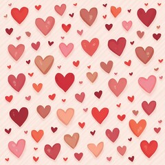seamless pattern with hearts