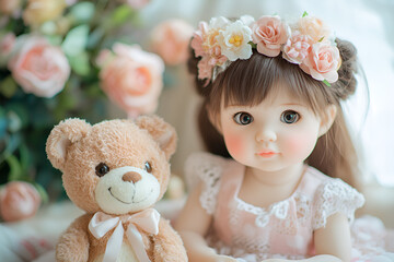 Fototapeta premium Aofthanit dolls the timeless gift idea that every girl adores and cherishes