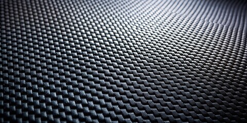 abstract texture background of black kevlar pattern on metallic or plastic composite surface