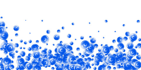 Vitamin C round capsules scattered randomly.