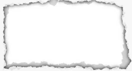 Fototapeta premium Layered Torn Paper Frame Design 