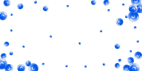 Vitamin C round capsules scattered randomly.