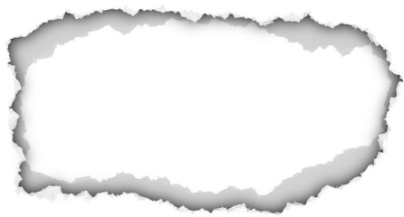 Obraz premium White Torn Paper Frame Background