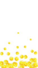 Ferritin round droplets scattered randomly.