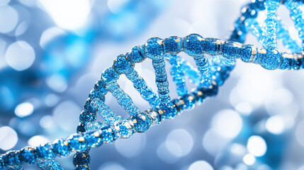 Detailed Genetic Code Analysis with Medical Equipment, zoomed view of scientific research process.