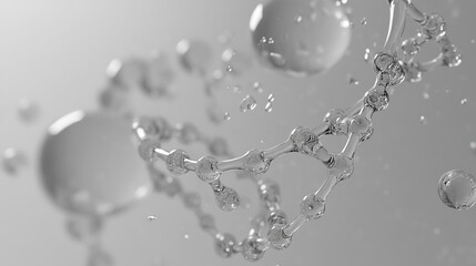 DNA strand map and water substructure