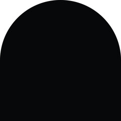 Black graphic design elements for decoration, Geometric Shapes, Circle, Square and Oval Elements, Shapes for Stickers