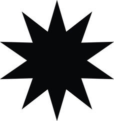 Obraz premium Black graphic design elements for decoration, Geometric Shapes, Circle, Square and Oval Elements, Shapes for Stickers