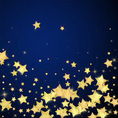 Magic stars vector overlay.  Gold stars scattered