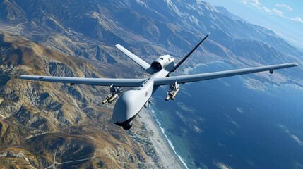 Drone Over Mountains.