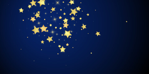 Naklejka premium Magic stars vector overlay. Gold stars scattered