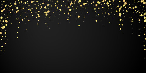 Magic stars vector overlay.  Gold stars scattered