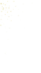 Gold sparkling star confetti.