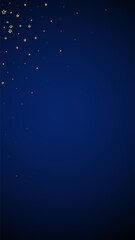 Fototapeta premium Gold sparkling star confetti.