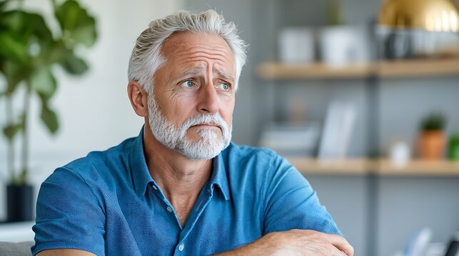 The senior man paced back and forth in his living room, his brow furrowed in deep concentration as he contemplated the possibility of being diagnosed with cancer