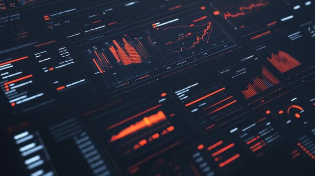 Layout showing statistics and updates for management.
