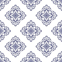 Ikat seamless pattern, geometric design, motif ethnic handmade, Ikat ethnic tribal, boho colors seamless wallpaper. Ethnic Ikat abstract background art,