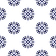 Ikat seamless pattern, geometric design, motif ethnic handmade, Ikat ethnic tribal, boho colors seamless wallpaper. Ethnic Ikat abstract background art,