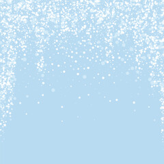 Magic falling snow christmas background. Subtle