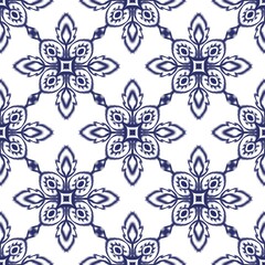 Ikat seamless pattern, geometric design, motif ethnic handmade, Ikat ethnic tribal, boho colors seamless wallpaper. Ethnic Ikat abstract background art,