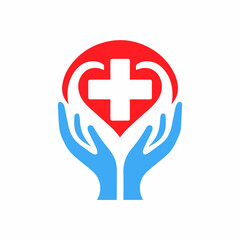 Health and medical logos and pharmacy and medical symbols