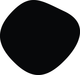 Black graphic design elements for decoration, Geometric Shapes, Circle, Square and Oval Elements, Shapes for Stickers