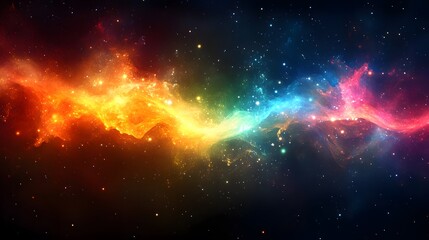 Fototapeta premium abstract colorful cosmic lights