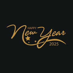 Elegant happy new year greeting card design