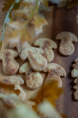 sweet home made autumn cinnamon cookies