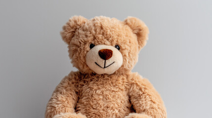 Fototapeta premium Classic Teddy Bear on White Background
