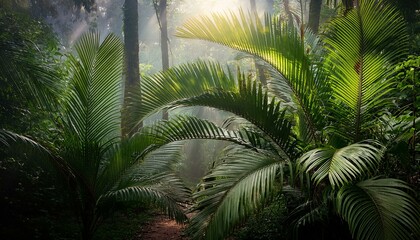 Fototapeta premium tropical forest background