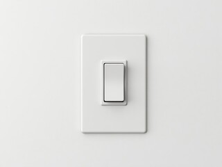 Modern gray triangular light switch on a wall, switch, technology