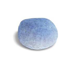 River rock shape isolated on white background. This has clipping path.