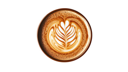 Creamy Coffee Art in Elegant Cup