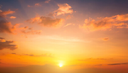 Fototapeta premium Sunset blur Orange Sky Gradient Sunrise Pastel Cloud Overlay Evening Beautiful Landscape Dawn Sunny Day Morning Cloudy Dusk Twilight Gold Sunshine