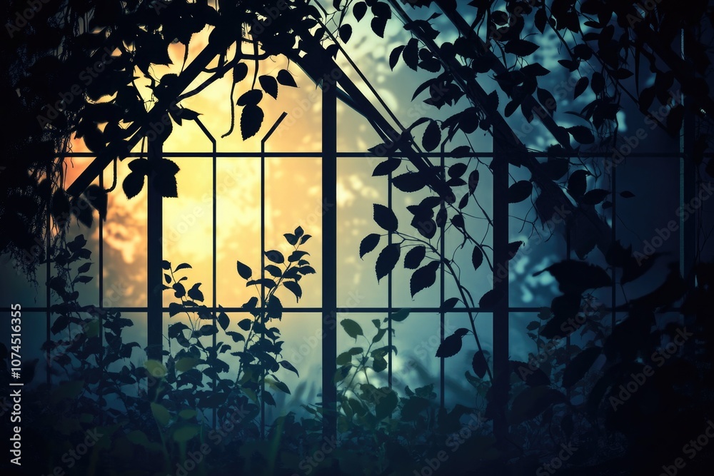 Poster a window with sunlight streaming in