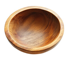 Wooden Bowl with Smooth Finish and Natural Grain