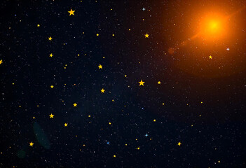 Fototapeta premium starry night sky with stars