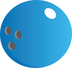 Blue Bowling Ball