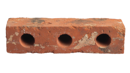 Red Brick with Holes for Construction and Design Projects