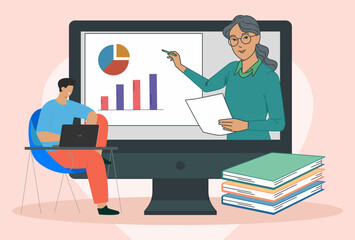 87 - Online Learning  Concept Illustration