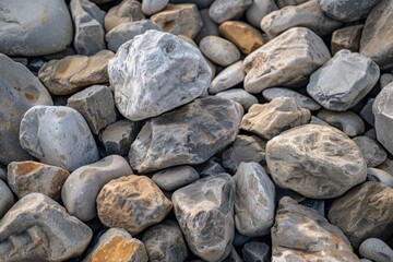 Rock piles stacked on top of each other in nature
