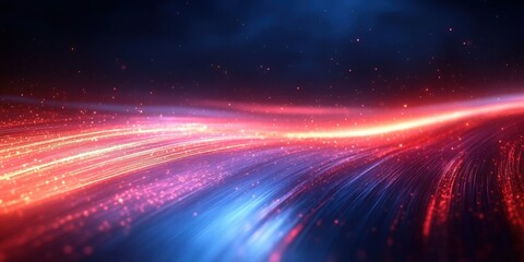 Glowing Abstract Background with Light Lines and Bright Elements Creating a Dynamic and Ethereal Visual Experience for Creative Projects