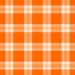 Trade seamless fabric plaid, velvet pattern vector textile. Scrapbook background tartan check texture in orange and light colors.